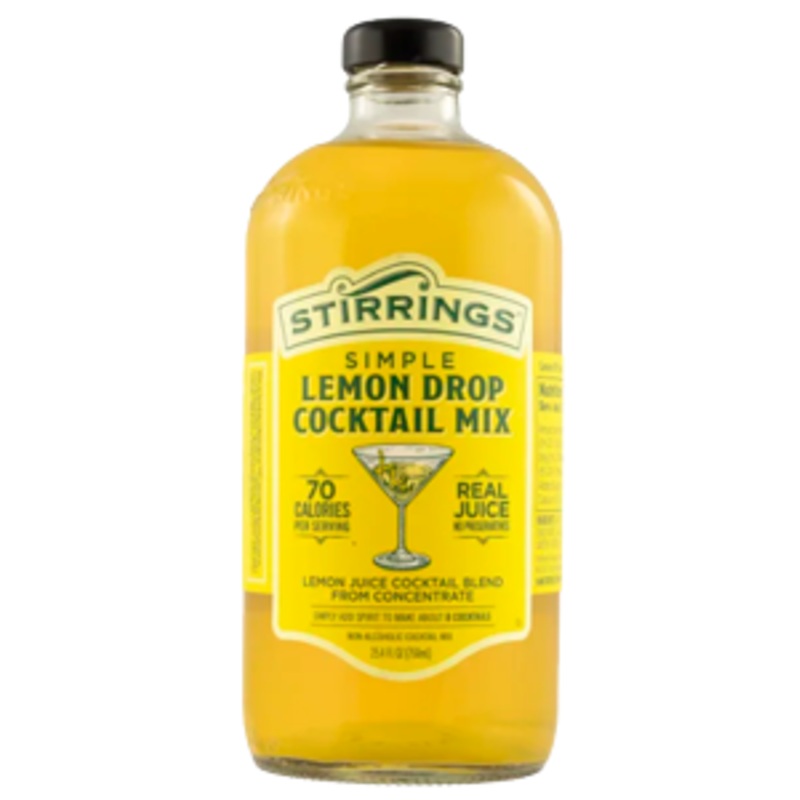 Stirrings Lemon Drop Cocktail Mix 750ml Bottle
