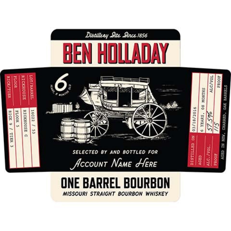 Ben Holladay One Barrel Bourbon Whiskey 750ML BTL