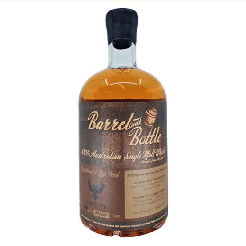 Barrel and Bottle 100% Australian Single Malt Whiskey 750ML BTL