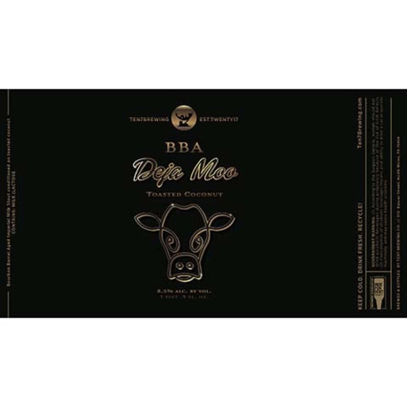 BBA Deja Moo Toasted Coconut Bourbon Barrel Aged Imperial Milk Stout 500ML BTL