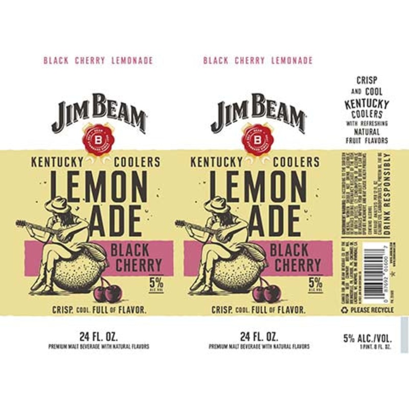 Jim Beam Black Cherry Lemonade 24OZ SINGLE CAN