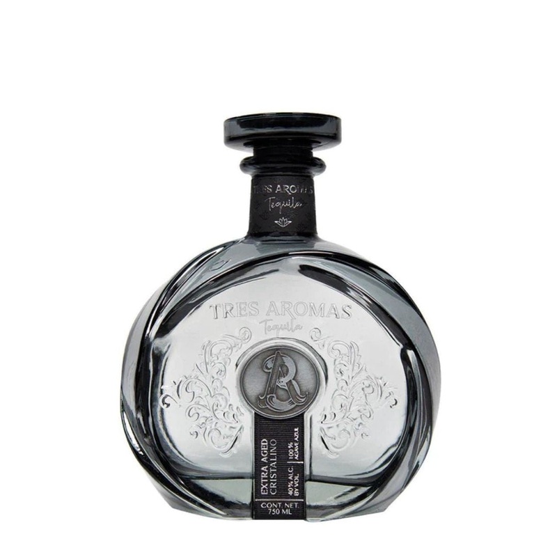 Tres Aromas Extra Aged (Aejo) Cristalino Tequila 750mL