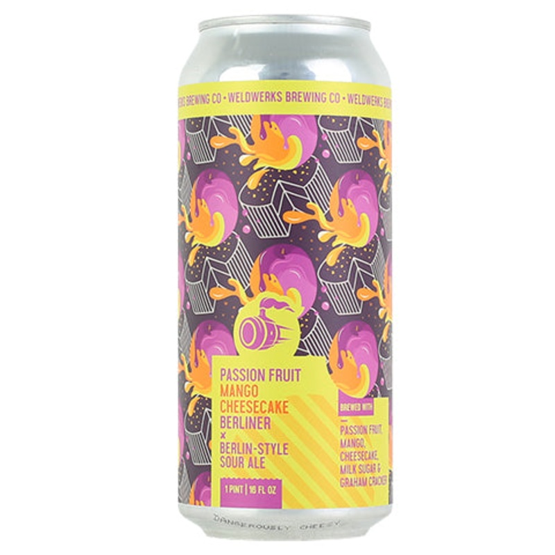 Weldwerks Passion Fruit Mango Cheesecake Berliner Sour Ale 16OZ SINGLE CAN