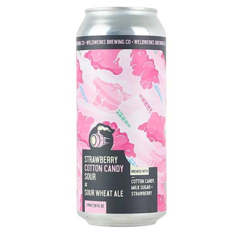Weldwerks Strawberry Cotton Candy Sour 16OZ SINGLE CAN