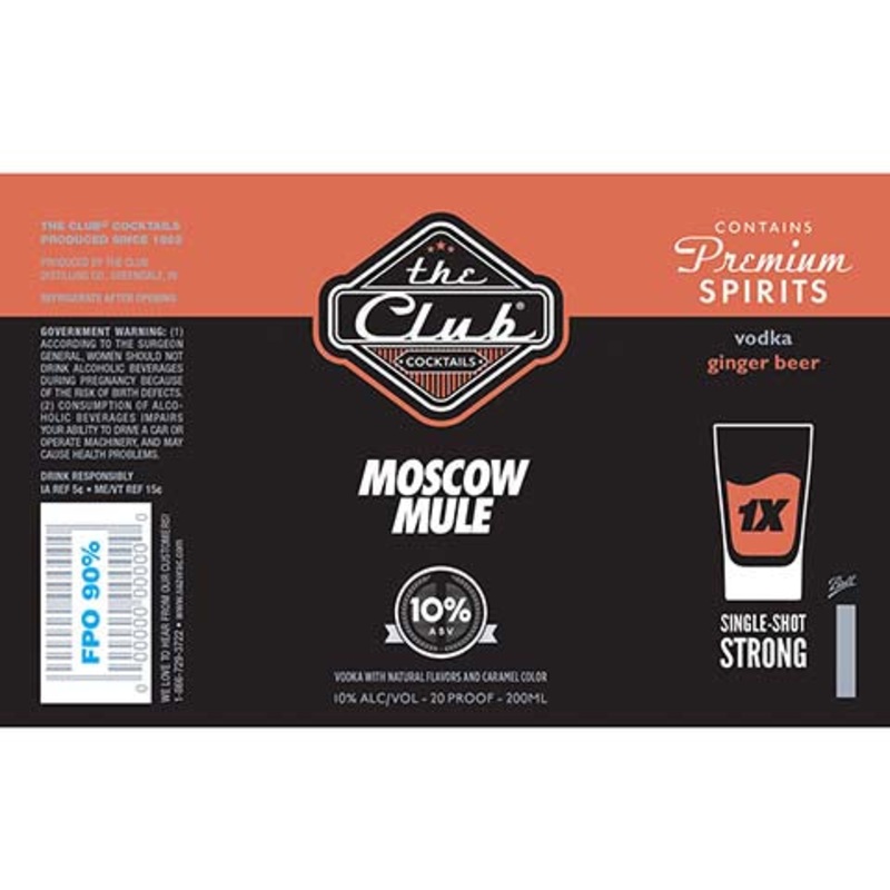 The Club Moscow Mule 200ML BTL