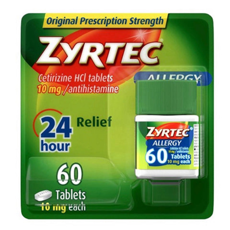 ZYRTEC Allergy Relief Tablets 60 Tablets