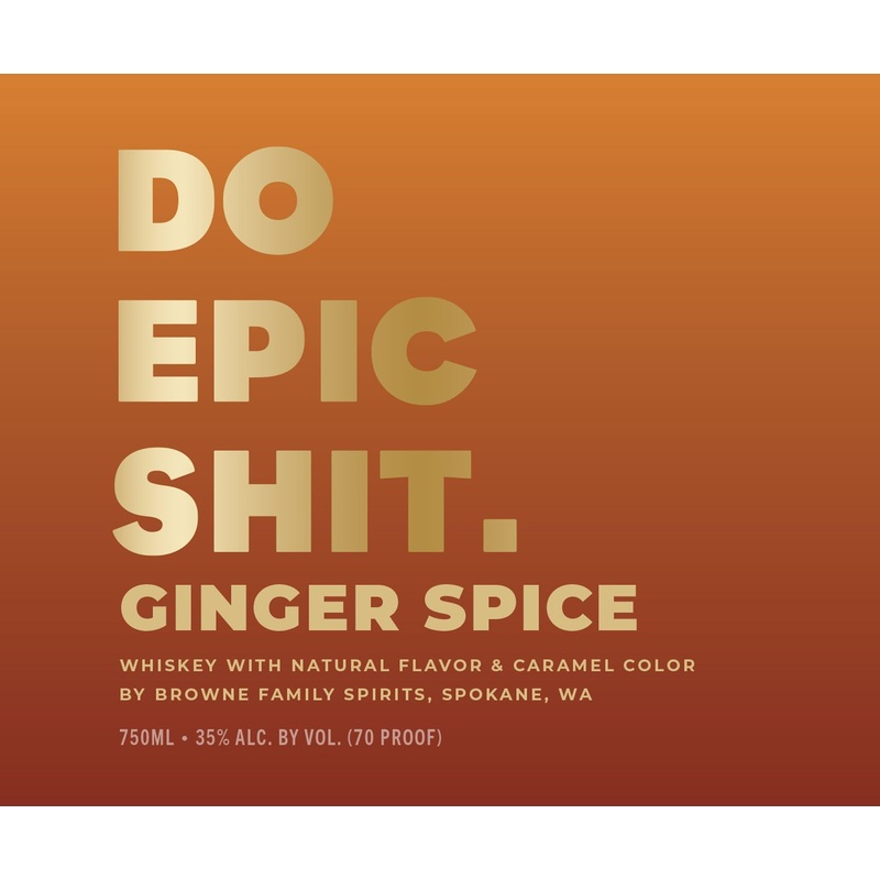 Browne Do Epic Shit Ginger Spice Whiskey