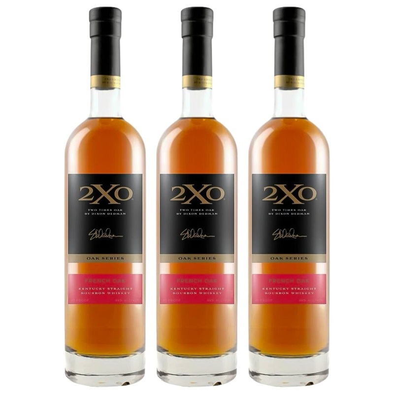 2XO Oak Series French Oak Kentucky Straight Bourbon 3pk