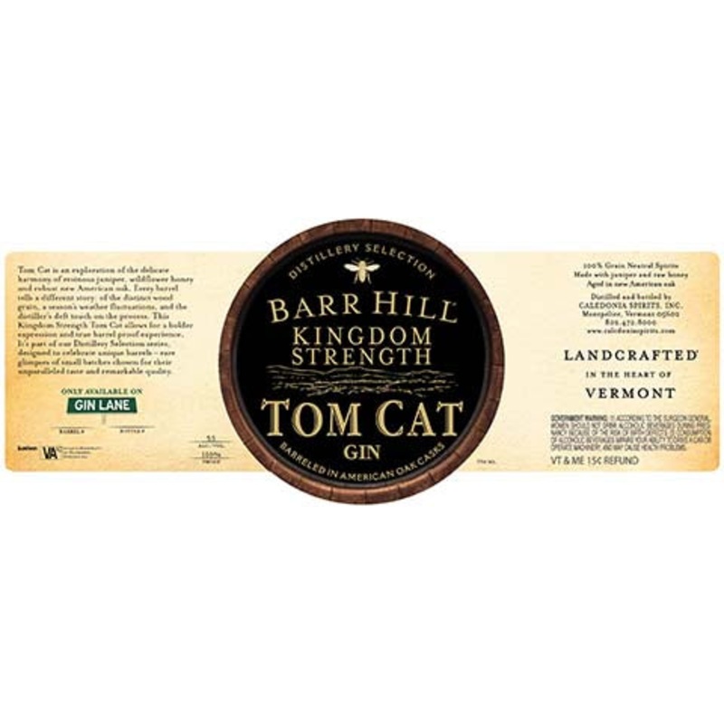 Barr Hill Kingdom Strength Tom Cat Gin 750ML BTL