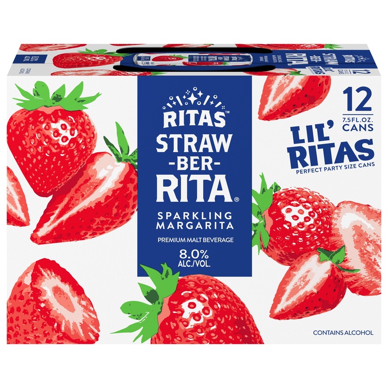 Rita Strawberr 2x 12 Pack (7.5 oz Cans)