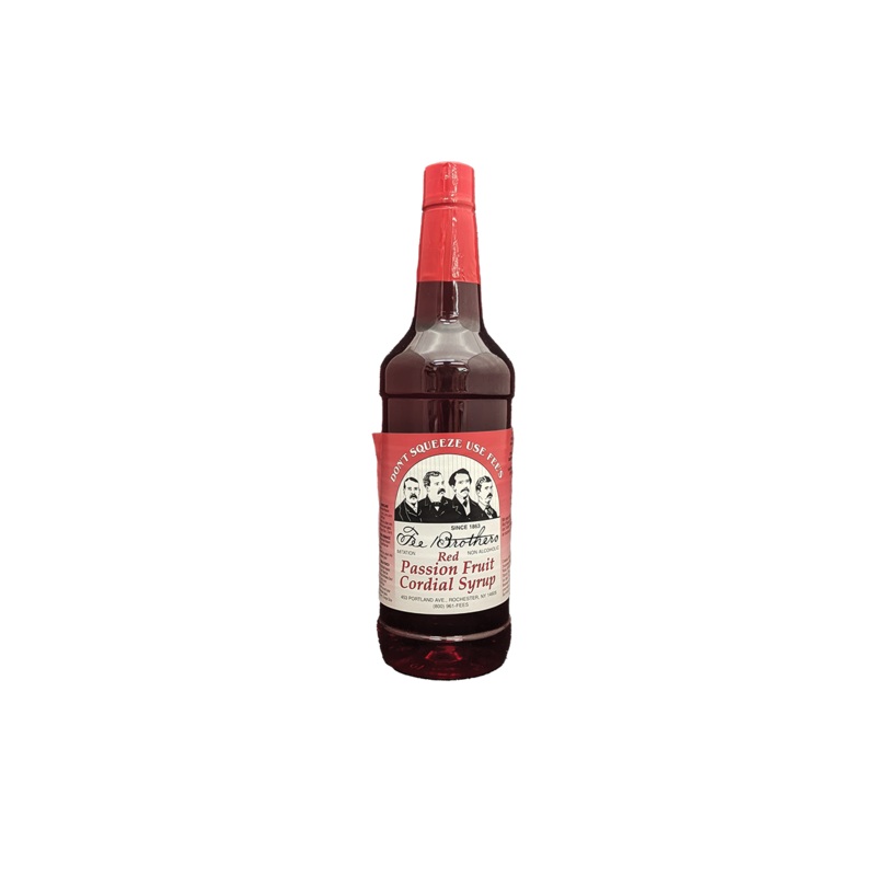Fee Brothers Red Passion Fruit Cordial Syrup 32oz