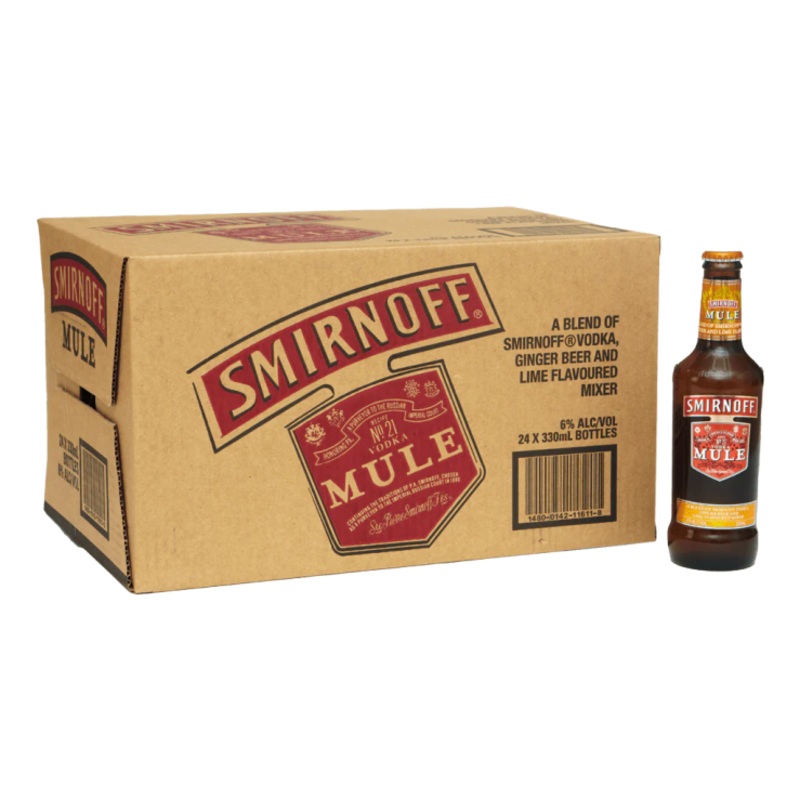 Smirnoff Mule 330ml Case (Total 24 Bottles)