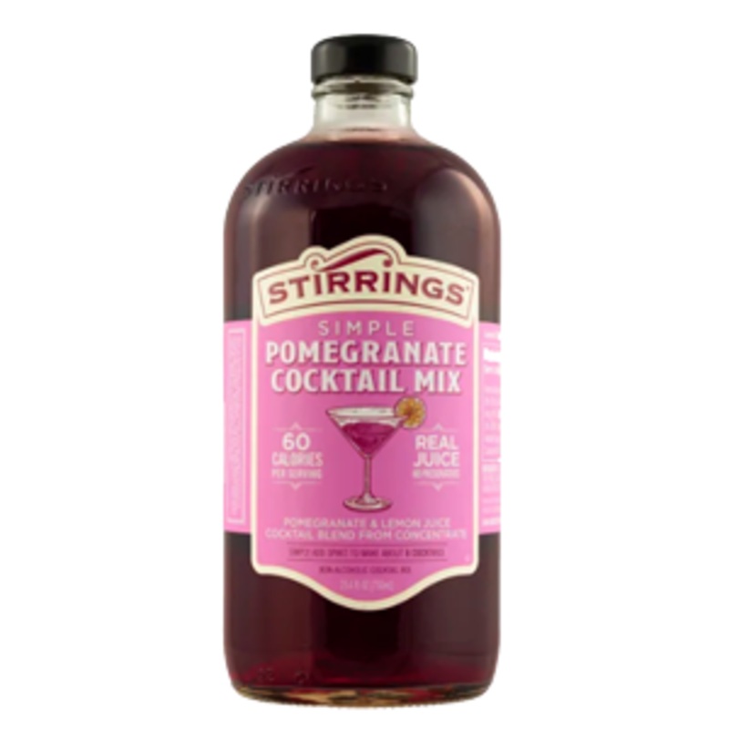 Stirrings Pomegranate Cocktail Mix 750ml Bottle