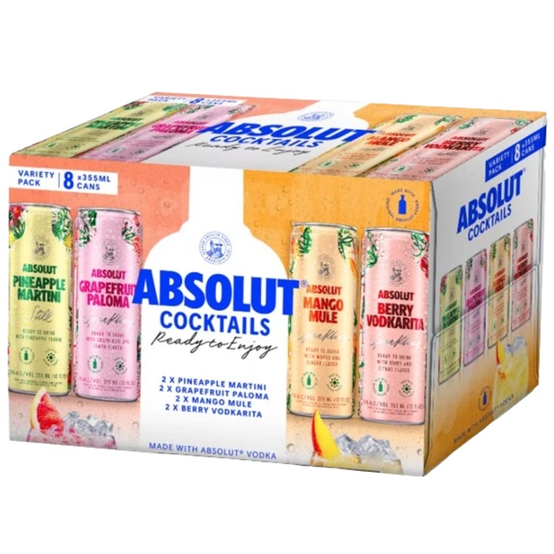 ABSOLUT COCKTAILS MIXER 355ML 8PK CAN @ Lethbridge [1051388] 2840 ml