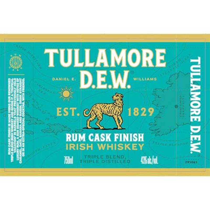 Tullamore D.E.W. Rum Cask Finish Irish Whiskey 750ML BTL