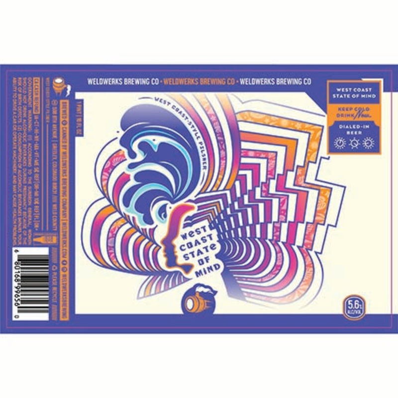 Weldwerks West Coast State of Mind Pilsner 16OZ SINGLE CAN