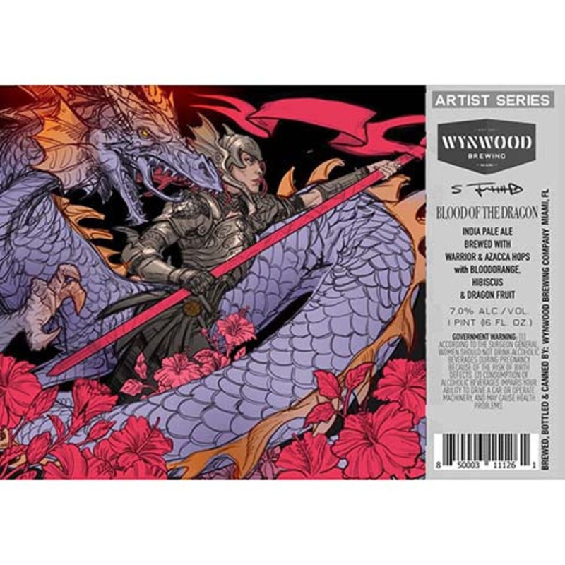 Wynwood Blood of the Dragon IPA 16OZ SINGLE CAN