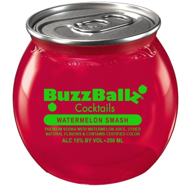 BuzzBallz Watermelon Smash 187mL 24 Pack Case