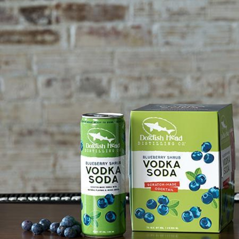 Cocktail Dogfish Head 4pk Blueberry Vodka Soda