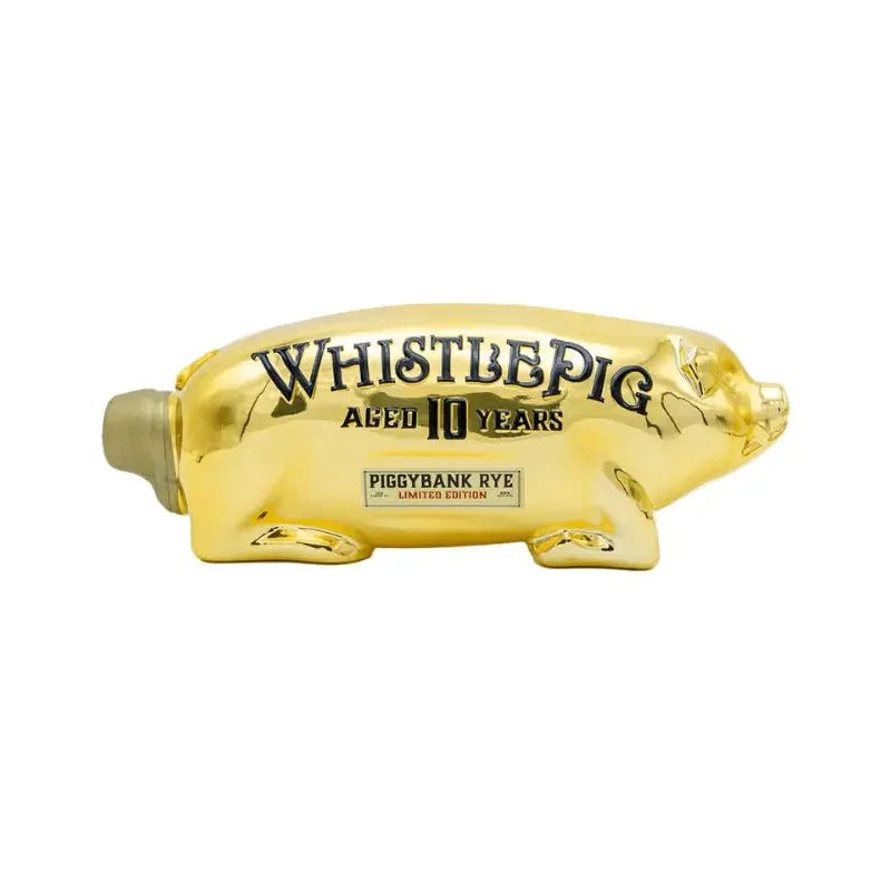WhistlePig Limited Edition 10 Years Aged Gold Edition Piggybank Rye 1L